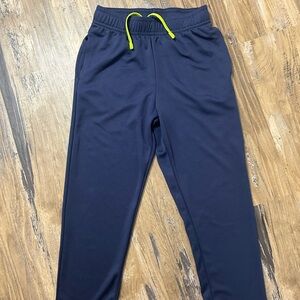 all in motion Navy Joggers with Neon Yellow Drawcord